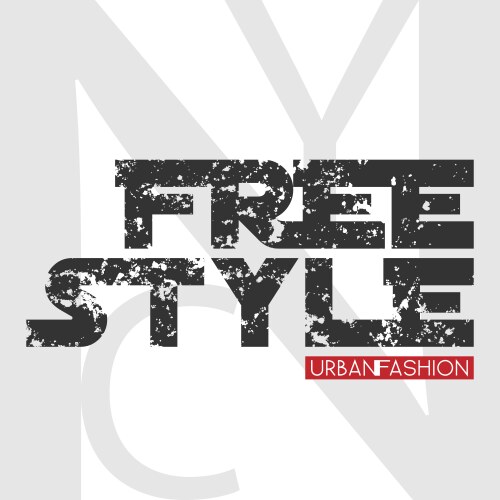 Nyc free style design vector image