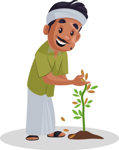 Gardener cartoon vector image