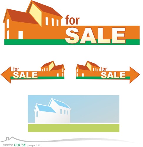 Banner real estate vector image