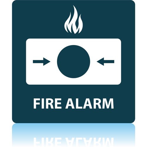 Fire alarm icon vector image