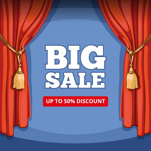 Big sale special offer background vector image