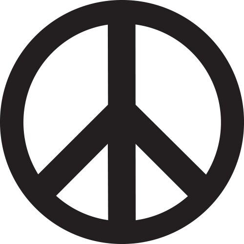 Peace symbol vector image