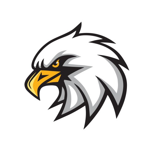 Eagle mascot logo sign vector image