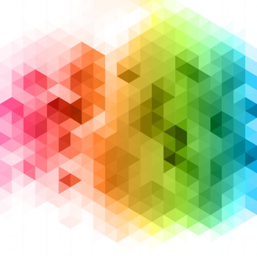 Colorful geometric background vector image