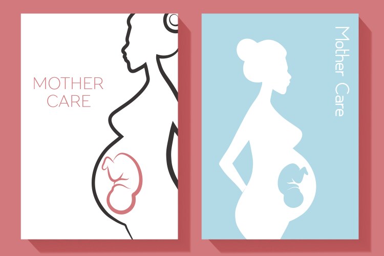 pregnant women covers vector image