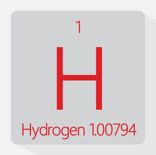 Hydrogen vector image