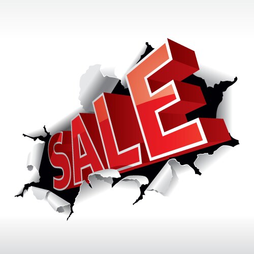 Sale sign vector image