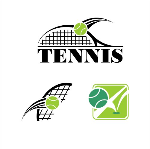 Tennis symbol vector image