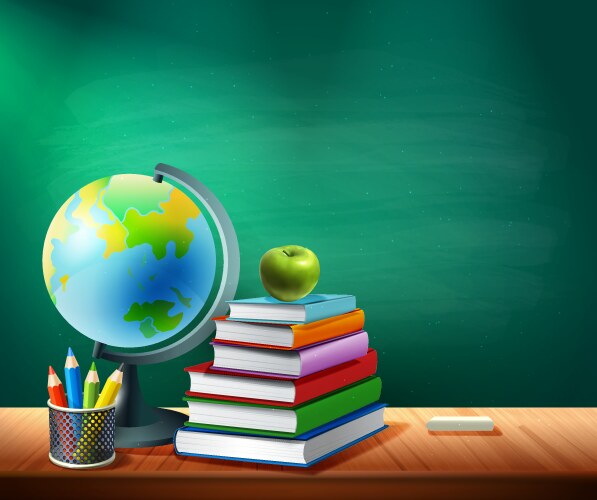 Back to school background vector image