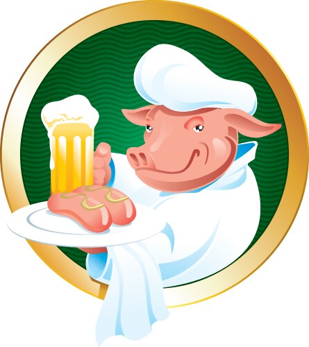 beer label vector image