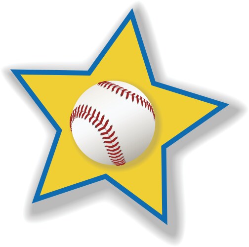 all star baseball or softball vector image