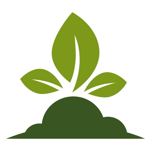 leaves isolated icon ecology or environment vector image