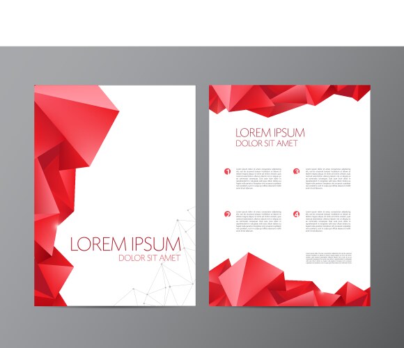 Abstract modern flyer brochure design vector image