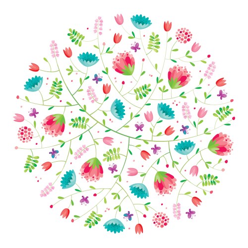 Flower composition vector image