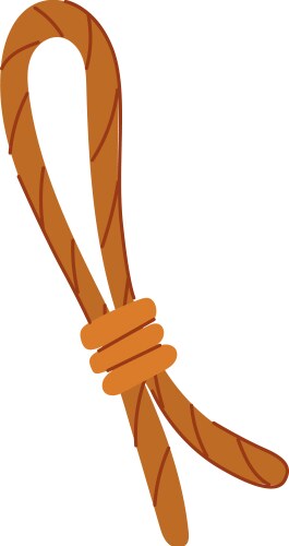 splice rope knot cartoon vector image