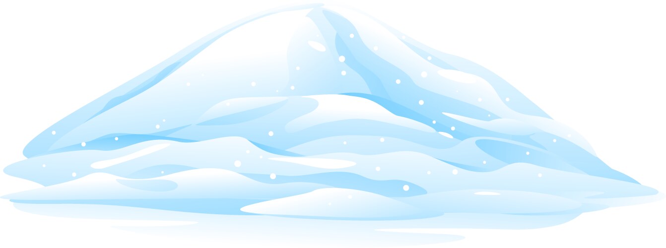 Heap of snow vector image