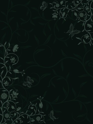 Floral background vector image