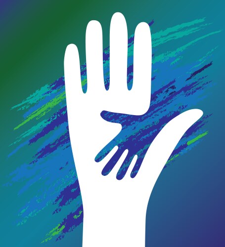 Hand of the child vector image