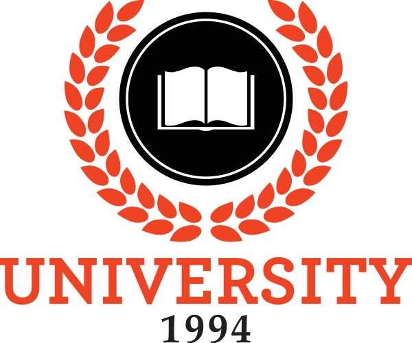 University emblem logo vector image