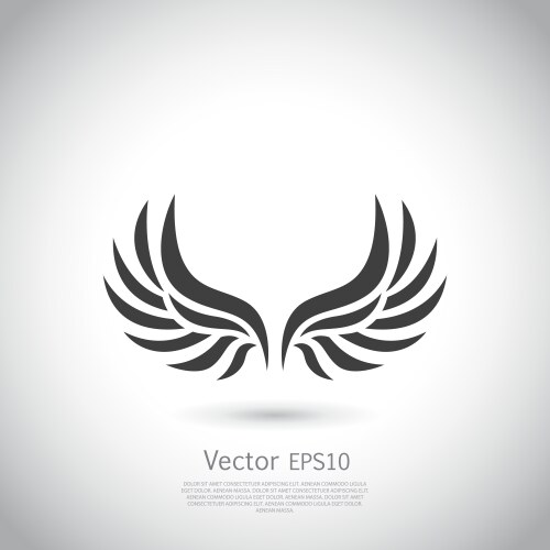 Wing icon vector image