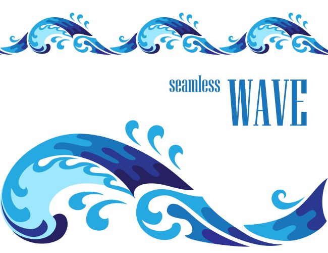 Decorative wave vector image