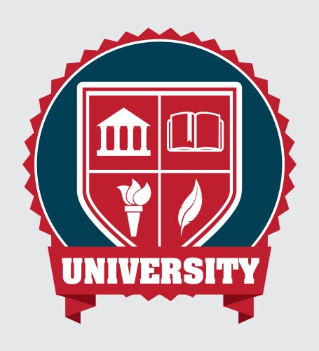 University campus vector image