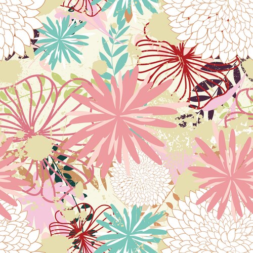 Floral background vector image