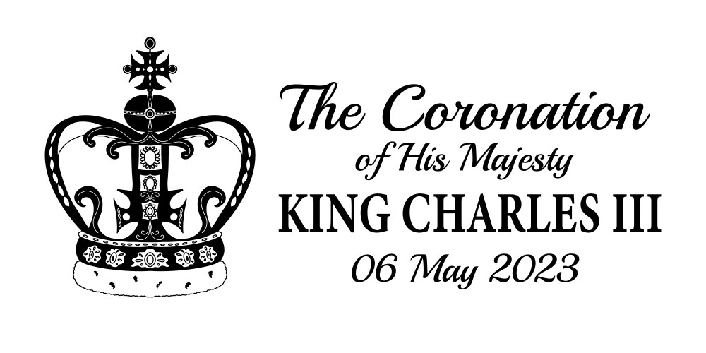 Coronation of his majesty king charles iii vector image