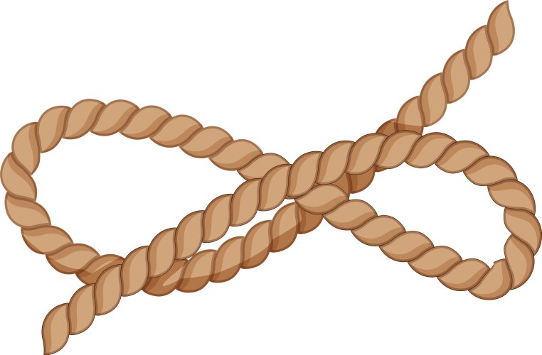 Binding rope knot cartoon vector image