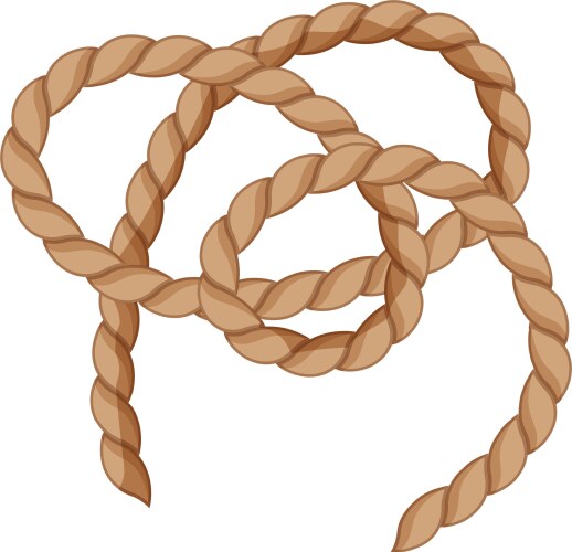 Secure rope knot cartoon vector image