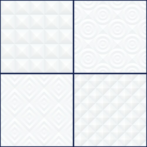 Abstract geometric patterns set vector image