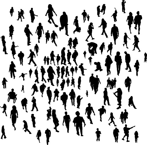 everyday people vector image