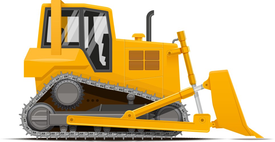 Dozer high detailed vector image