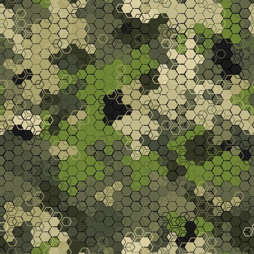 Texture military camouflage seamless pattern vector image