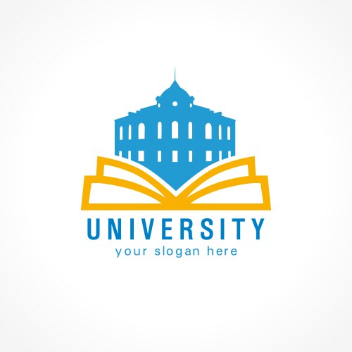 University open book vector image