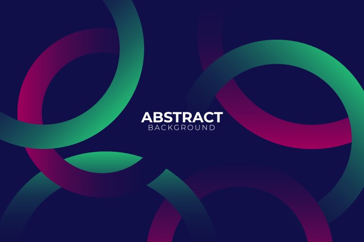 Abstract purple and green circles overlapping vector image