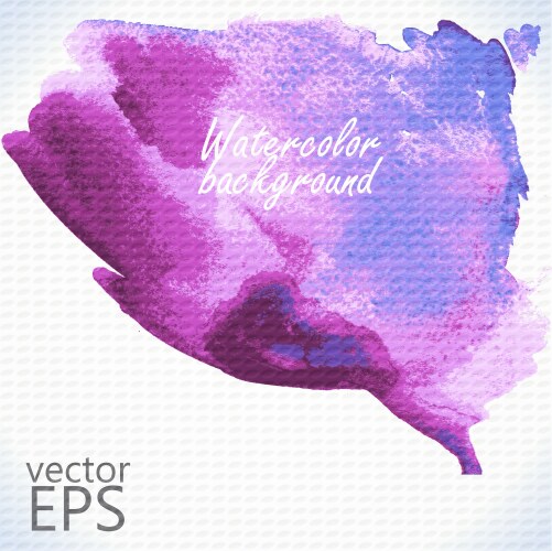 Watercolor hand painted shape vector image