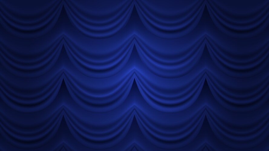 blue curtain closed background vector image