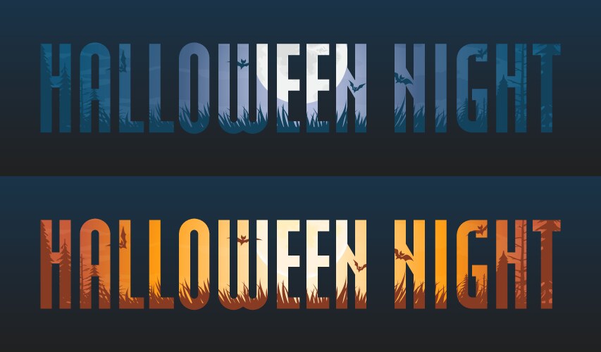 Halloween night backgrounds vector image