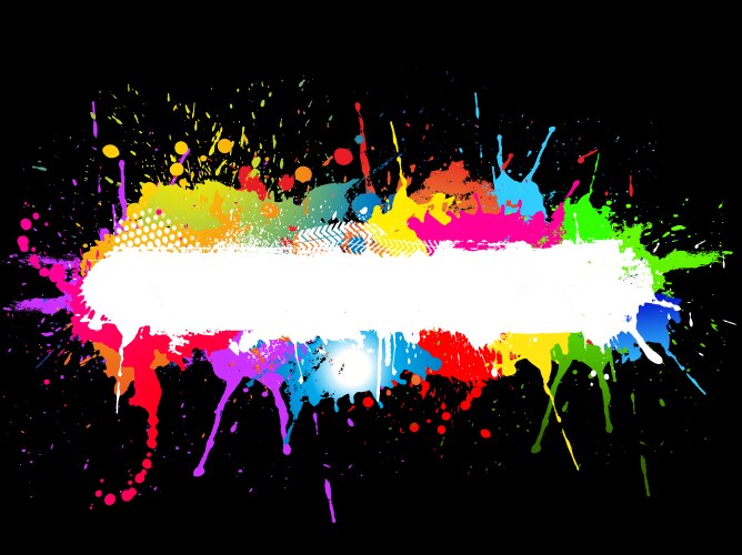 Paint splat vector image