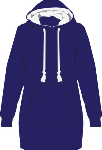 Blue hoodie vector image