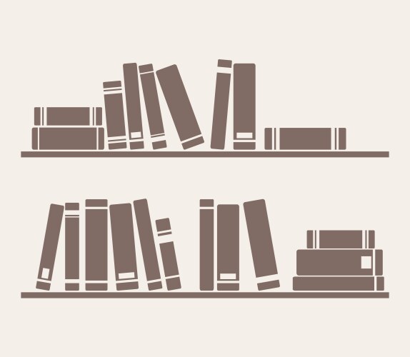 Book on the shelf vector image