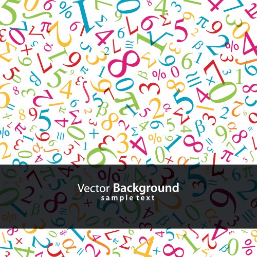 Math background vector image