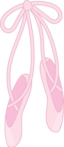 Ballet shoes vector image