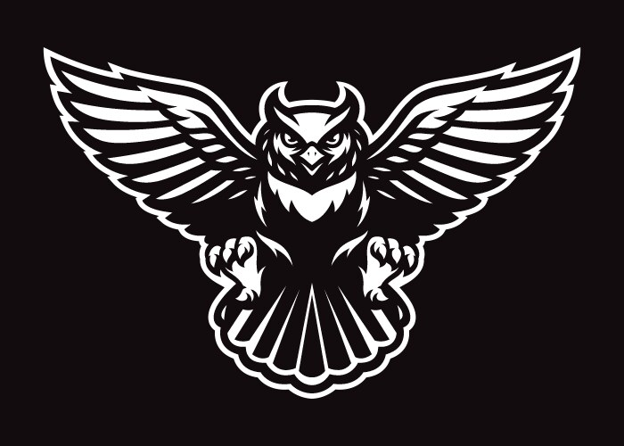 owl logo vector image