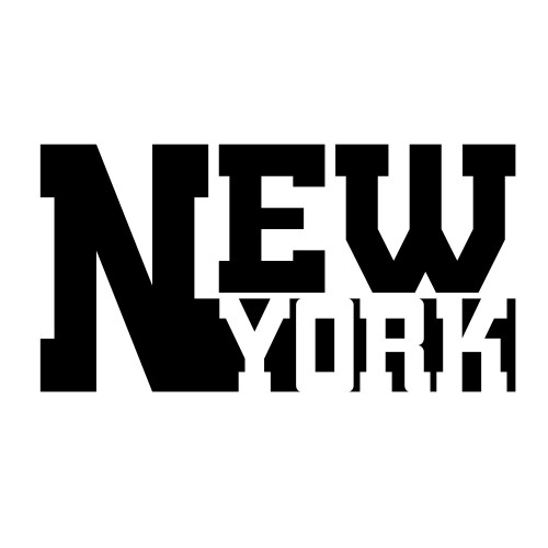 t shirt typography graphic new york vector image