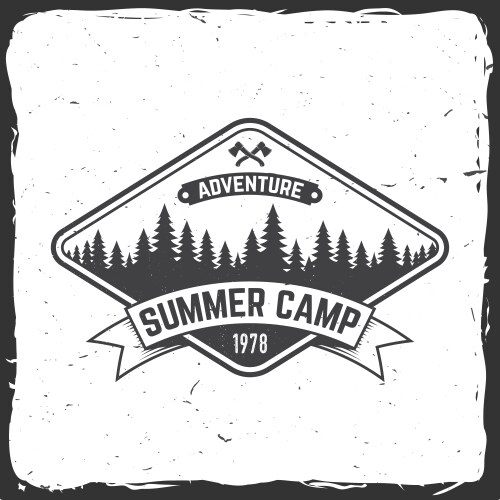 Summer camp concept vector image