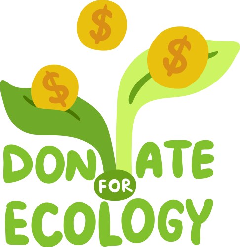 ecological restoration emblem vector image