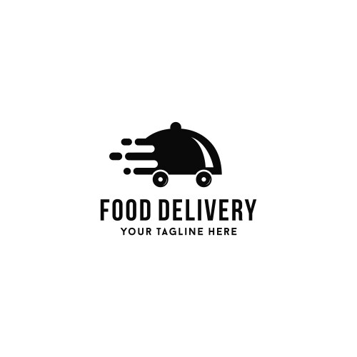 Food delivery catering fast logo icon vector image