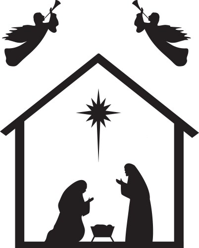 Nativity scene vector image